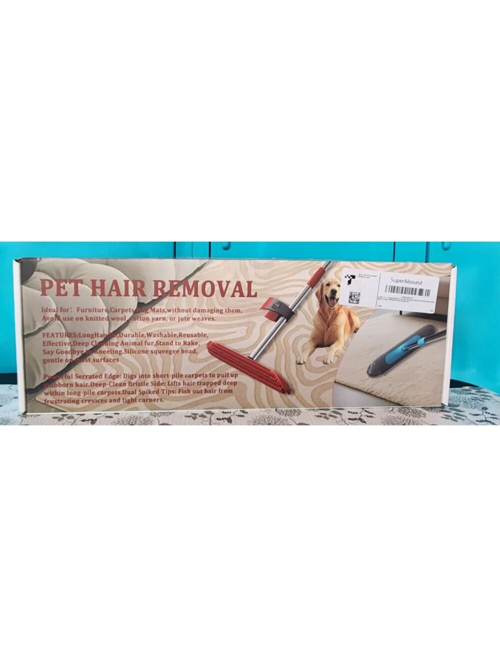 Carpet Rake for Pet Hair Removal